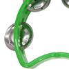 Tambourine Plastic Handheld Percussion 4 Bells Kids Musical Rhythm Instrument for School Party