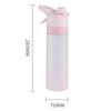 Plastic Spray Water Sport Bottle Gradient Color 700ml Sport Fitness Water Cup Frosted Large-capacity Travel Bottles Students