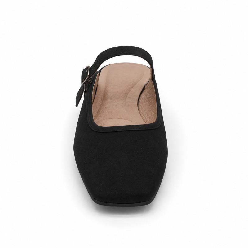Bailarina Merceditas Para Mujer, Color Negro. Montevita Luccaza 105306