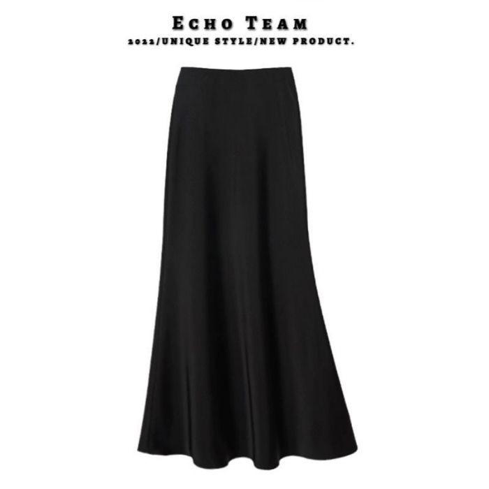 Spring/Summer Southeast Asia Slimming Satin Mermaid Skirt