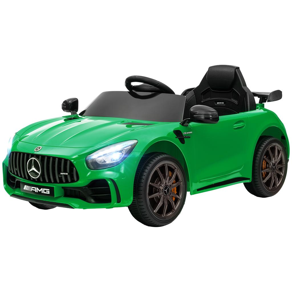 Electric Children's Car, Mercedes, 3-5 Km/h, Remote Control, Lights & Music, Green