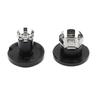 Black Metal & ABS Motorcycle Front Axle Nut Cap - 1 Pair, Compatible with Most Models