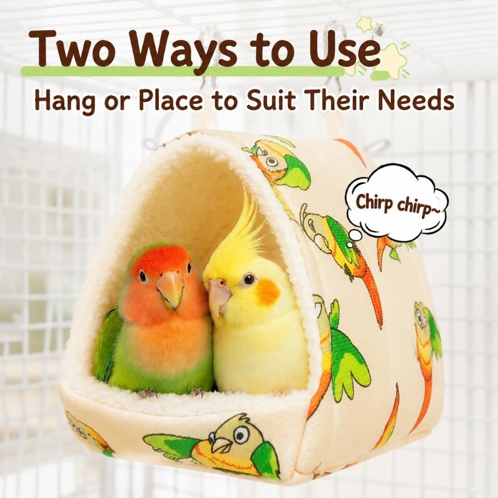 Triangle Bird House Hanging Pet Sleeping Bed Pet Supplies Bird Nest Parrot