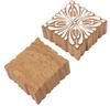 IBA Indianbeautifulart Textile Printing Block Square Block Motif Hand Carved Wooden Stamp Wood Block Printing Textile