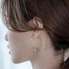 Exquisite Creative Cartoon Stereo Sliver Color Kitten Cat Big Hoop Earring for Women Personality Cute  Animal Pets Jewelry Gift