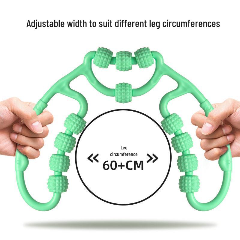 Twelve-Wheel Circular Massager: Clears Meridians, Relaxes Leg Muscles, Enhances Leg Beauty with Roller Massage