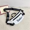 Men's Letter Print Chest Bag Women's Waist Bag Student Sports Crossbody Mobile Phone Bag