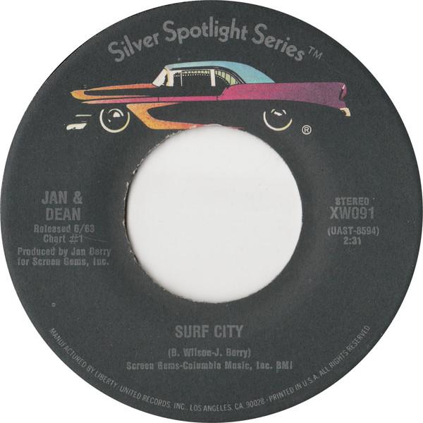 

7inch Record JAN DEAN Surf City Ride The Wild Surf XW091 United Artists US Rock Used