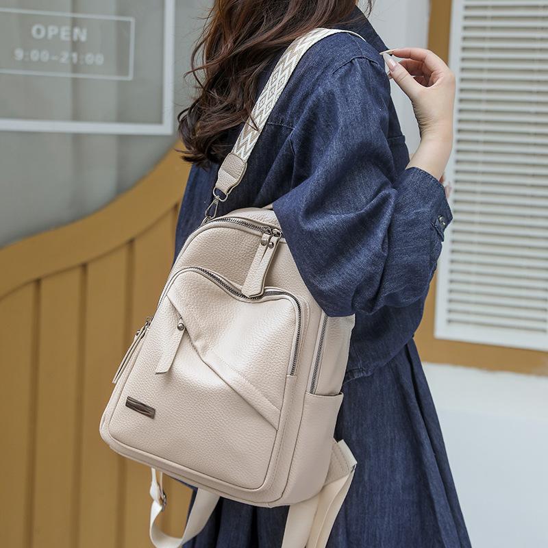 Fashion casual backpack women's high sense new versatile backpack travel anti-theft backpack