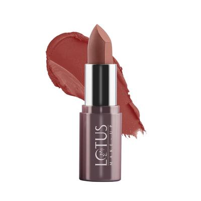 Lotus Make-Up Ecostay Powder Matte Lipstick | Hydrating and Nourishing | Long Lasting | Lightweight | Powder Matte Finish | (PM01-FORBIDDEN IN LO