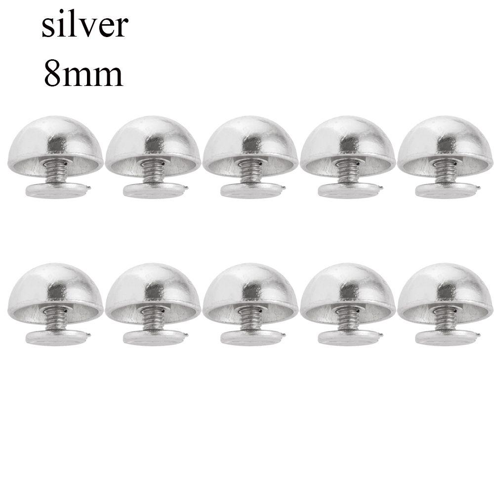 8/10/12/16/20mm Punk Metallo Chiodo Artigianato Pelle Abbigliamento/Borsa/Scarpe Viti Testa Tonda Rivetti a Cupola Funghi Chiodo Solido Bullone