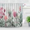 Tropical Paradise Shower Curtain, Exotic Plants & Animals, Waterproof for Bathroom Decor, Enhance Home with Nature's Beauty