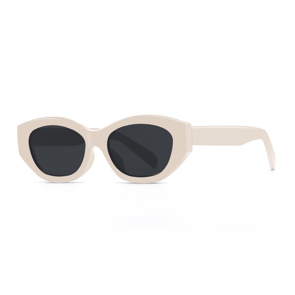 

JYL TS Cat Eye Sunglasses Women UV Protection Narrow Frame QZ-527 A-6968 бронзовый желтый