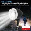 Retro světlo na kolo Type-C dobíjecí Klasické horské kolo Přední světlo 3 LED MTB Silniční kolo Světlomet Cyklistické doplňky