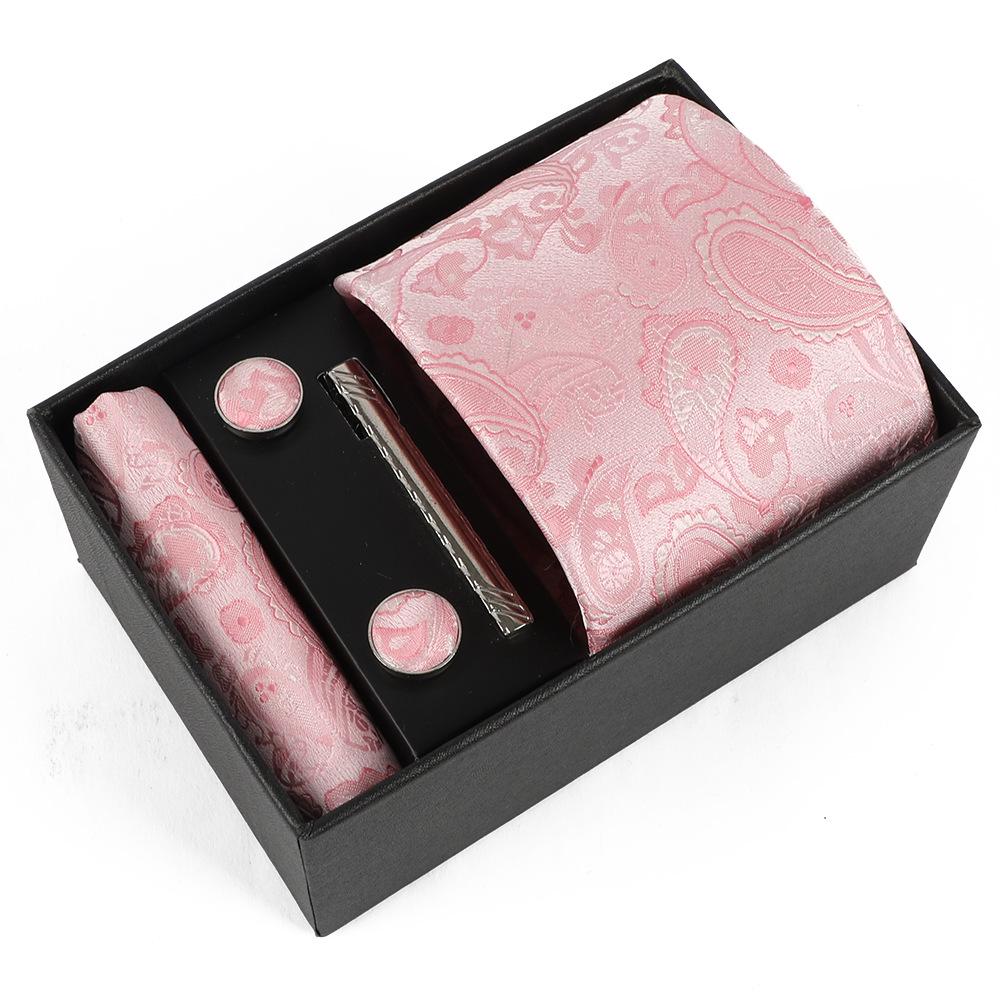 Heren Paisley Jacquard Stropdas met Cadeaubox - Elegante 8CM Cashew Design