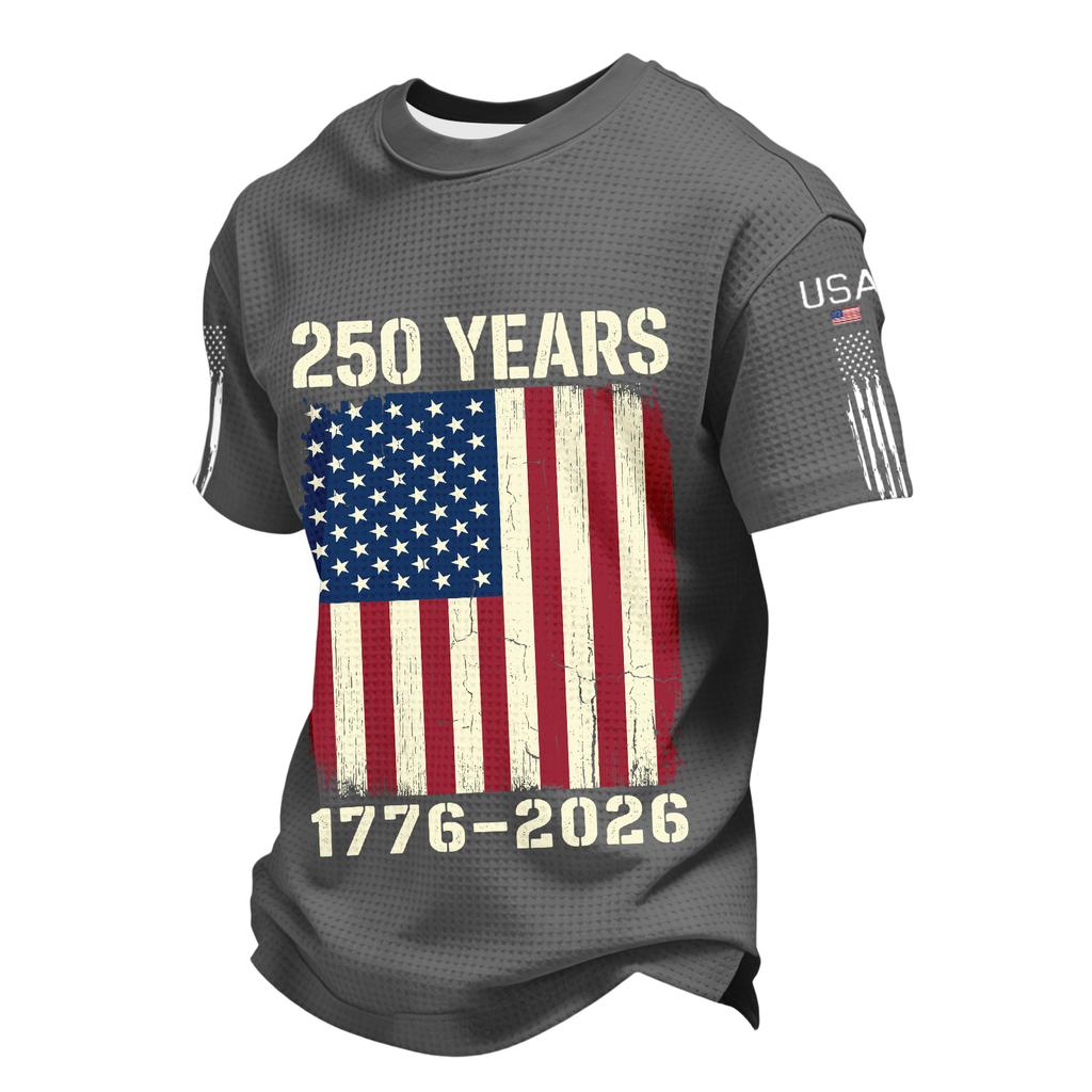 Men's Casual Round Neck Short Sleeve T-Shirt