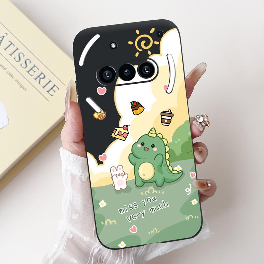 Para Funda Nothing Phone 3A A059 Lindo Dibujo Animado Panda Astronauta Silicona Suave Negro Mate Cubierta Para Nothing Phone3a Pro A059P Fundas