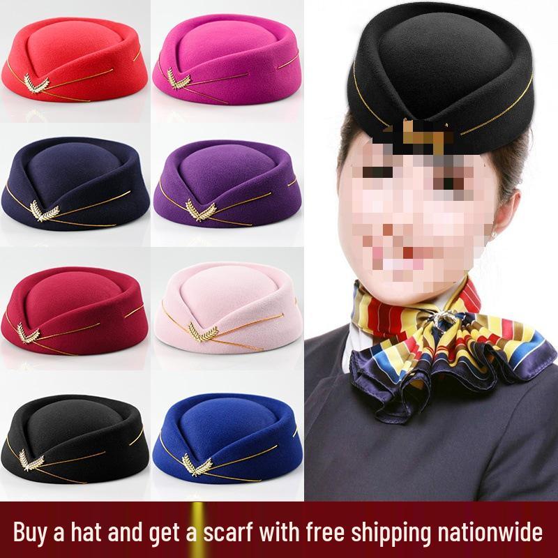 Flight Attendant and Front Desk Performance Etiquette Hat