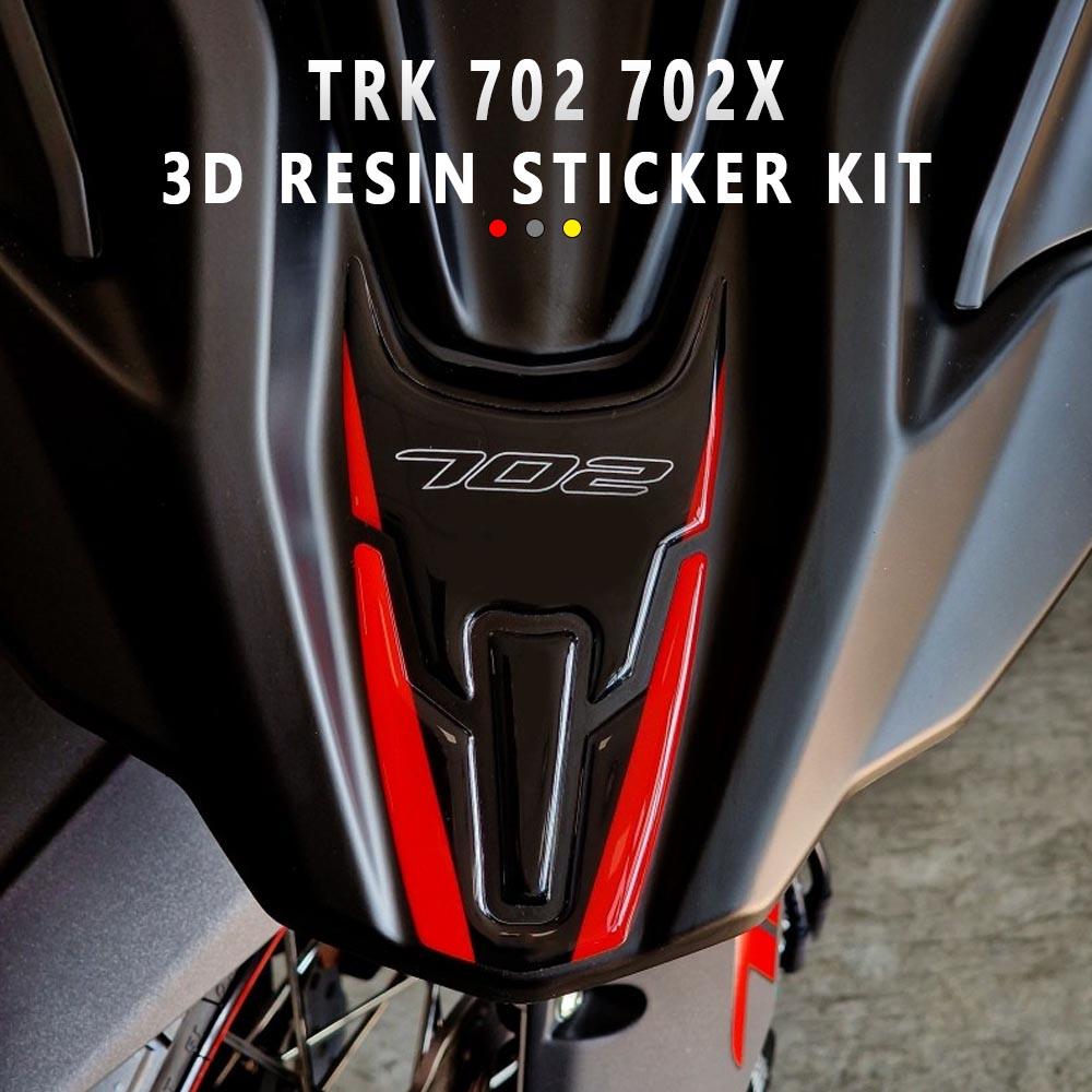 NEW TRK702X Sticker 3D Gel Epoxy Sticker Kit 3D Motorcycle front end Protection Sticker For Benelli TRK 702 TRK 702X 2023-