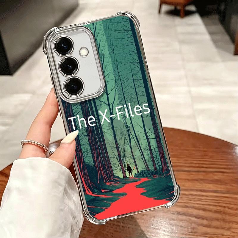 The X Files I Want to Believe Plating Phone Case For Samsung A17 A07 A37 A57 A16 A56 A15 A55 A14 A54 A13 A53 A26 A36 A25 A35 A24