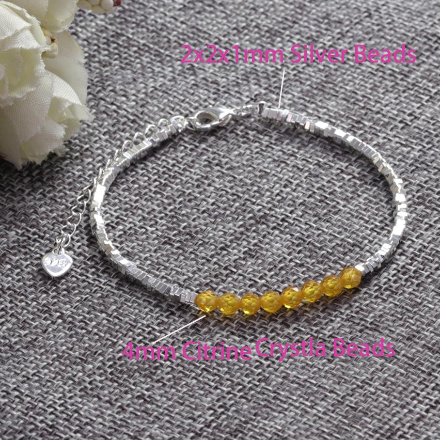 VENTFILLE 925 Sterling Silver Geometric Square Round Bead Bracelet For Women Personality Temperament Simple Hand Jewelry Party