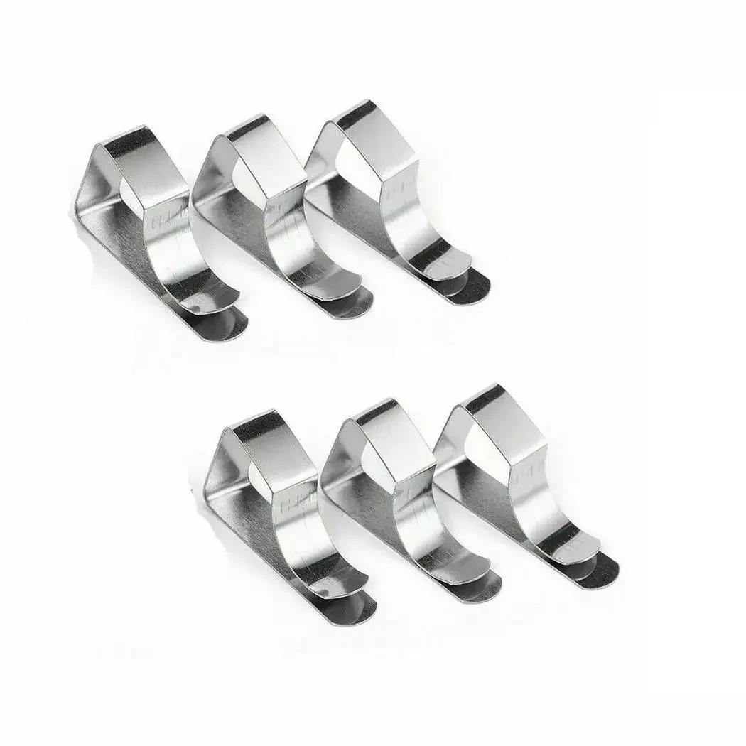 

6Pcs Tablecloth Stable Clips Stainless Steel Table Clips Table Cloth Cover Clamps Table Cloth Holders for Party Weddings Camp