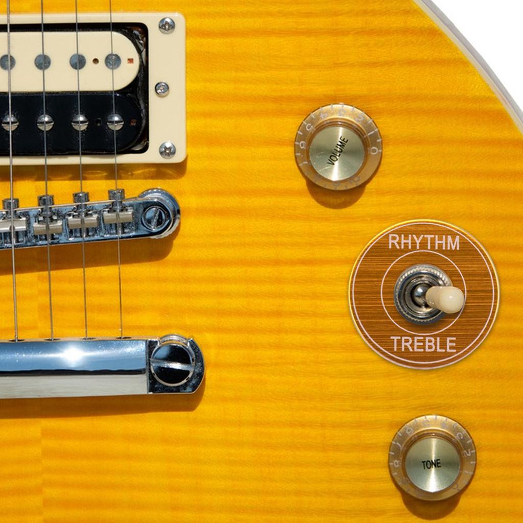 2Pcs Guitar Toggle Switch Ring Aluminum Alloy 3 Way Toggle Switch Washer Pickup Selector Ring Self Adhesive Backing