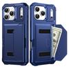 For 17E 16E Wallet Card Slot Holder Leather Phone Case for 17 16 15 14 13 12 Pro Max Shockproof Protective Cover