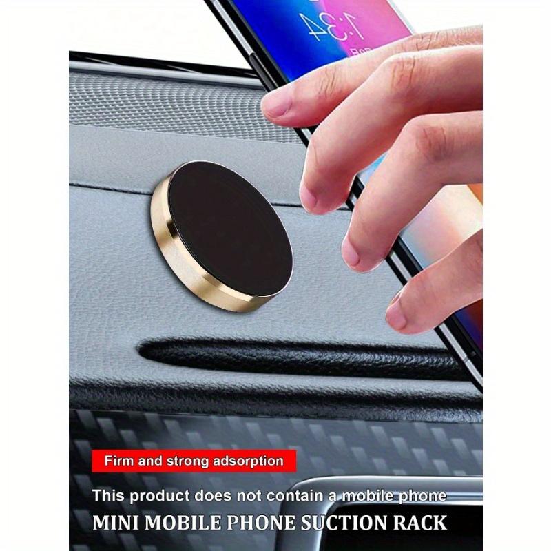 1pc Mini Multifunctional Magnetic Car Phone Holder For Navigation, Available In Rose Gold/Silver/Gold/Black