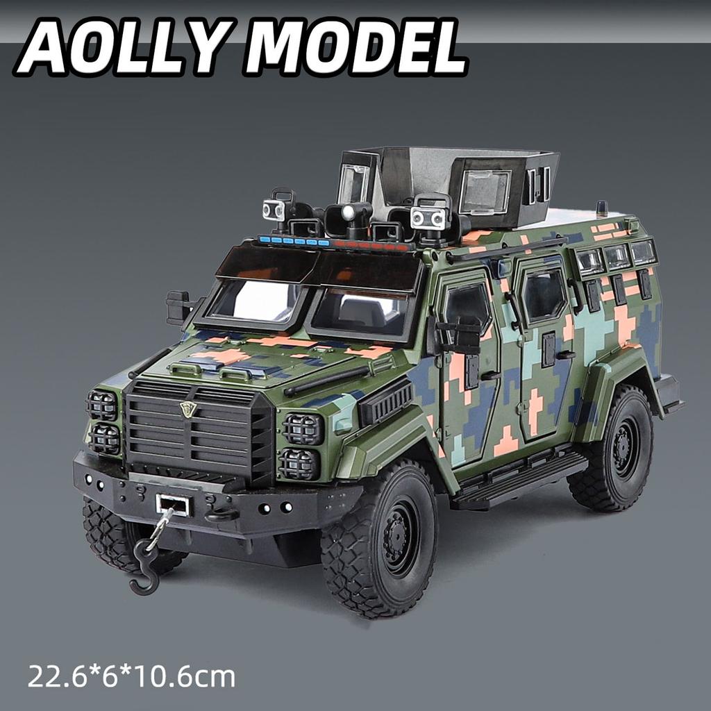 1:24 Scale Sabertooth BYD U8 Car Model Toy Alloy Diecast Sound Light Shock Absorption Off-road Vehicles Models Kids Gifts