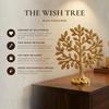 Pure Brass Kalpvriksh Tree with Birds | Good Luck Gift 5.9 Inch