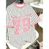 Summer Graphic Tee Men's Los Angeles 79 Print Short Sleeve T-Shirt Round Neck Jerseys Plus Size Sport T-Shirt