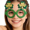 Pack of 6 Shamrock Glasses for Patrick's Day Celebration Comfortable Portable Design Perfect for Party Photos and Festival Fun