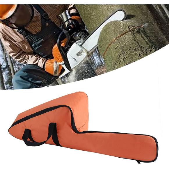 Chainsaw Carry Case Bag, Chainsaw Carrying Case 18 Inch, Portable Waterproof Oxford Cloth Holdall Chain Saw Box for Full Protection Storage