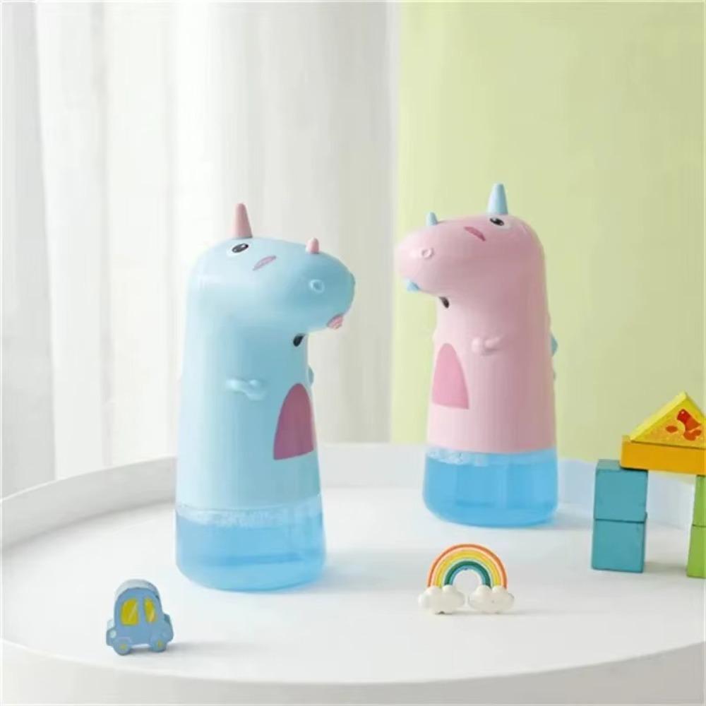 250ML Soap Dispenser Cute Blue/Pink Foam Container Automatic Battery Touchless Hand Sanitizer Bottle Kid Bathroom Accessory