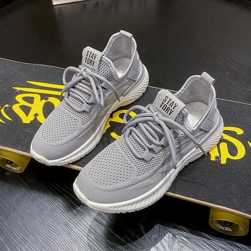 Womens Sneakers Breathable Casual Women Socks Shoes Lace Up Ladies Flats Female Spring Vulcanized Running Zapatillas De Mujer