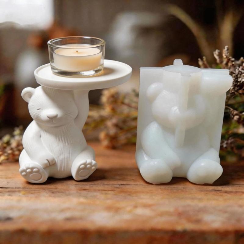 Flexible Silicone Bear Mould Suitable For Candle Plasters And Soap Creation