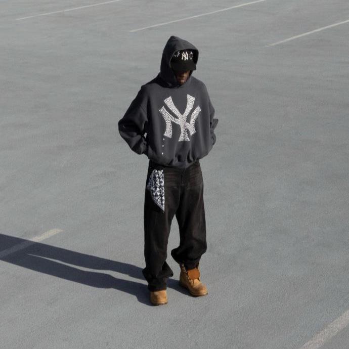 Trendy Unisex Color Block Harajuku Hoodie – Loose Fit Streetwear Sweatshirt