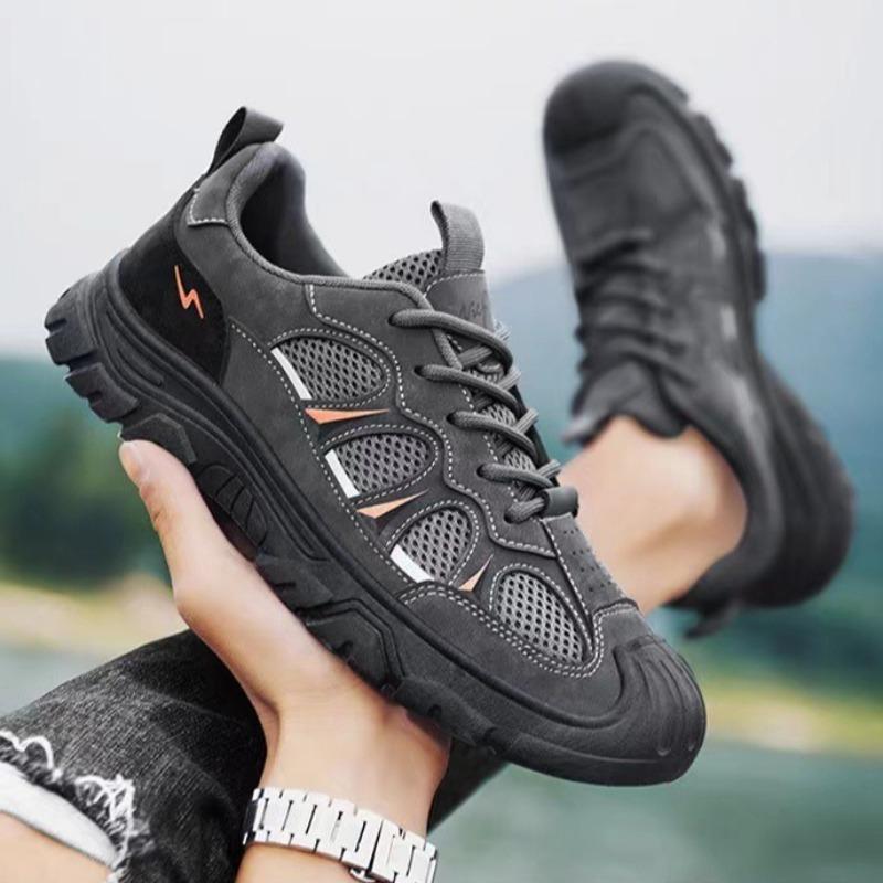 Spring Autumn Men Jogging Sneakers New Breathable Work Safety Shoes Outdoor Anti-slip Man Training Shoes Hombre