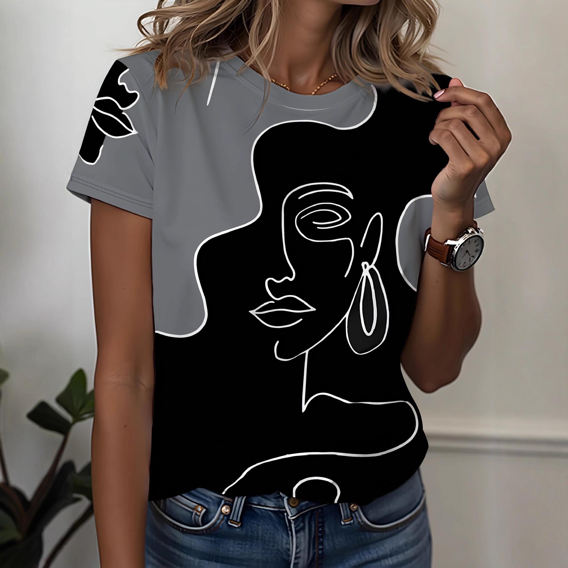 

Летняя Новая Женская Футболка с Круглым Вырезом и Короткими Рукавами, Повседневный Модный Топ, Легкая, Удобная и Тонкая S