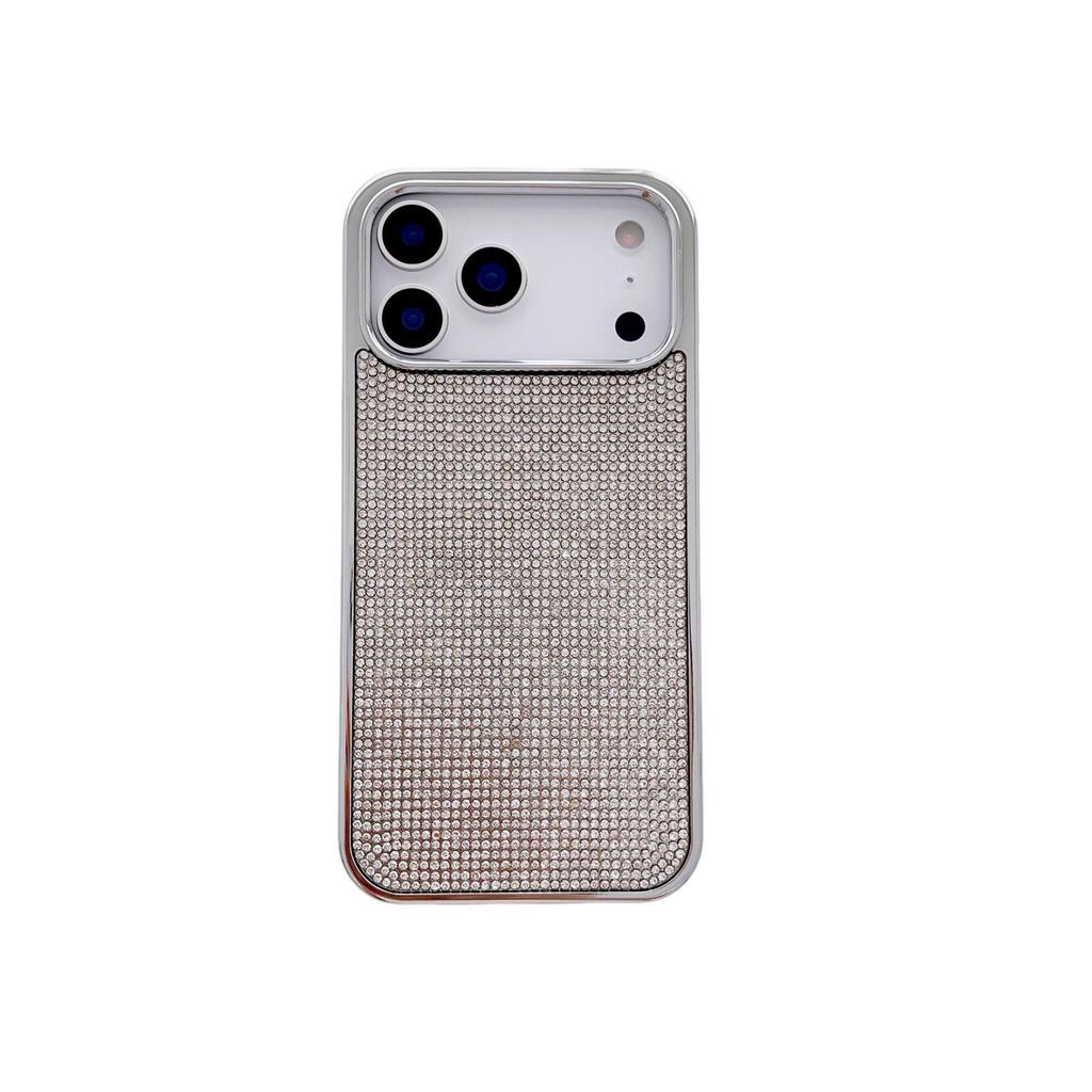 Gypsophila Luxury Rhinestone Phone Case for iPhone 17 Pro Max & 16 Plus - Trendy Drop-Proof Protective Cover
