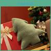 Festive Christmas Tree Plush Pillow With Padded Pp Cotton Filling For Sofa Decor