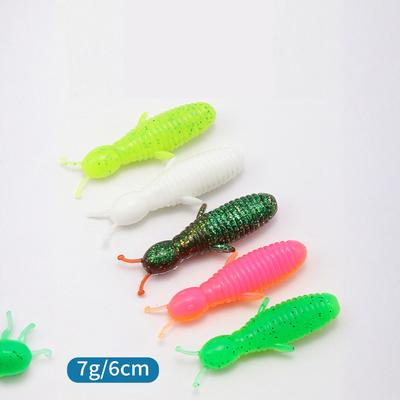 Dancing Worm Soft 1.7g 2.7g 60mm 75mm S Floating Fishing TPE Worm Swimbaits Fishy Smell Bass Artificial