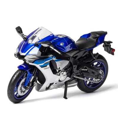 1/12 Scale Yamaha YZF R1 Metal Diecast Motorcycle Toy Car Model Rubber Tires Wheel Steering Toys Motorcycles Kids Children's Day Gifts