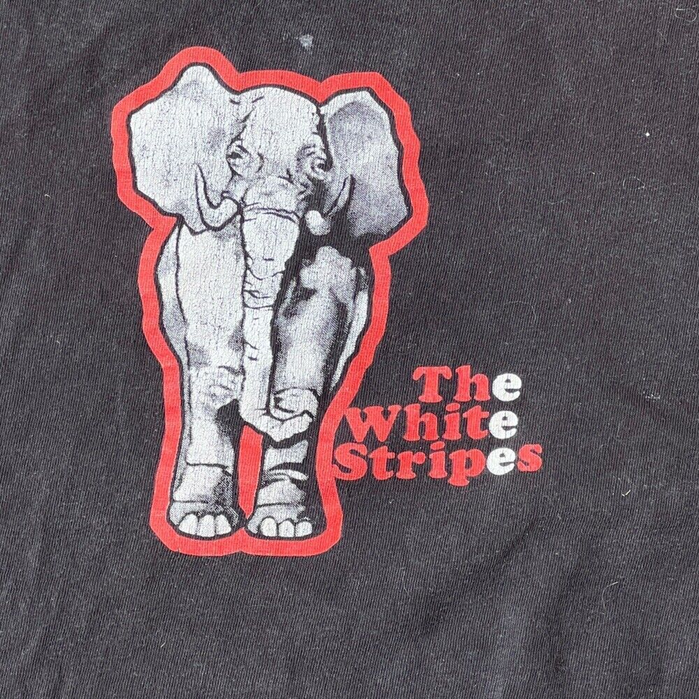 The White Stripes band Elephant shirt VTG Black Unisex All size Shirt FN156 Unisex T-Shirt S