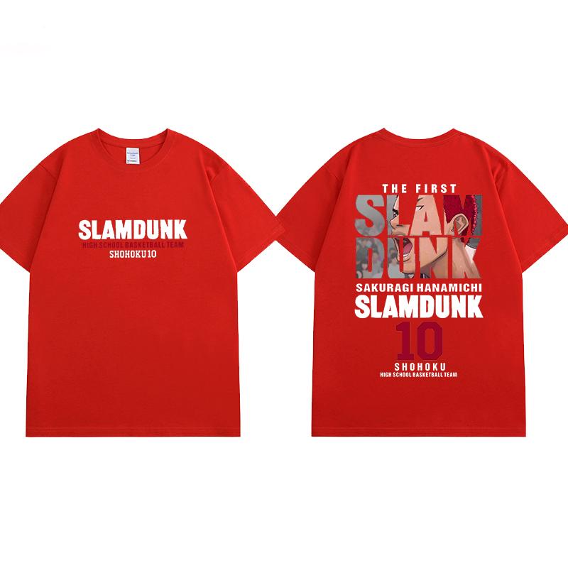 25 Theatrical Version of The Big Movie SLAM DUNK T-shirt SLAMDUNK Peripheral Support Clothes Sakuragi Blossom Road Short Sleeves