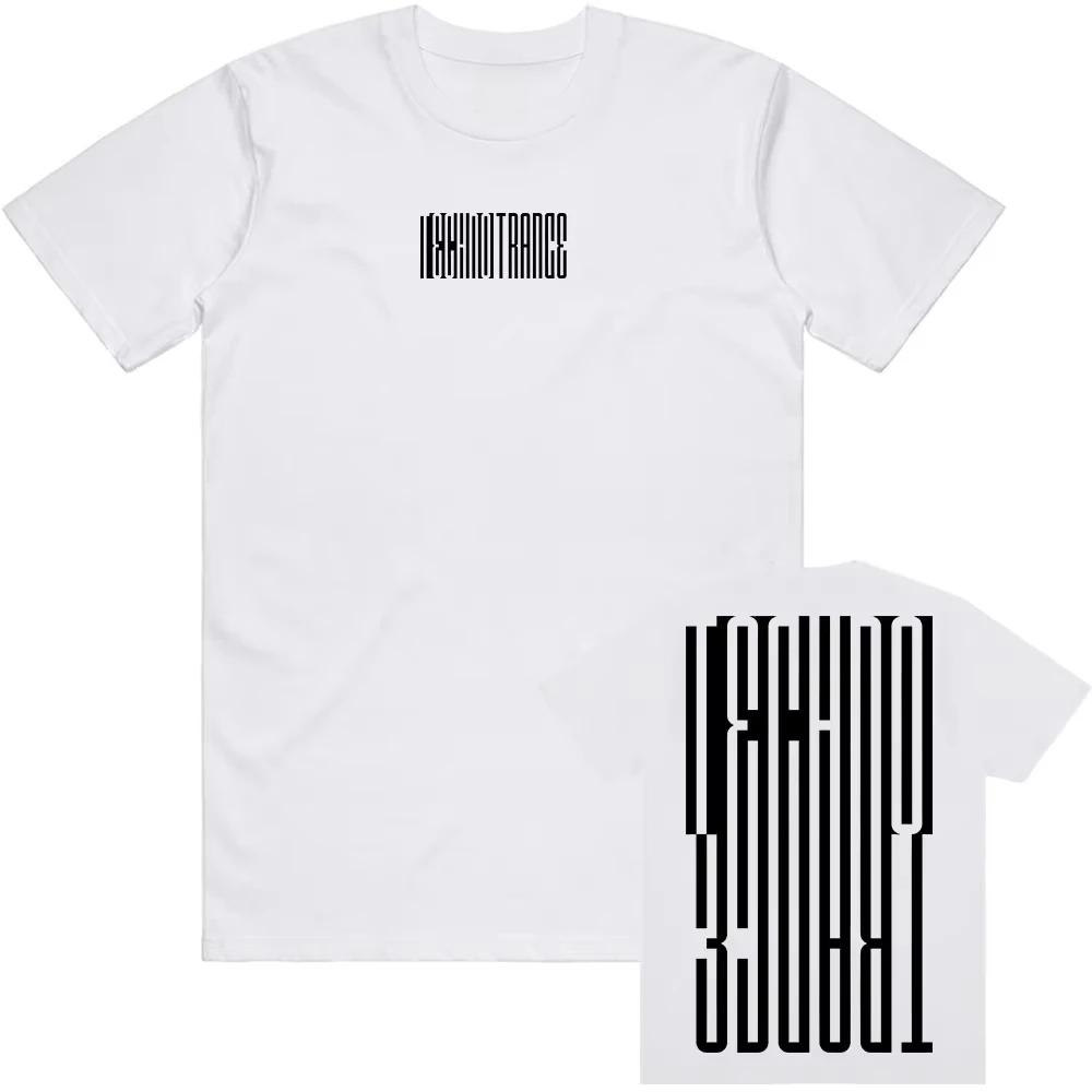 Techno Trance T-Shirt Black White Armin Van Buuren Singer Print Tshirts Cotton Short Sleeve Loose Male Tees Streetwear