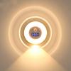 LED Motion Sensor Night Light with Digital Clock 3 Color Temperatures Stepless Dimming Motion Activated Night Lamp