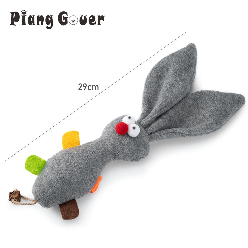 Grey Rabbit Cat Mint Cat Toy Simulation Interactive Plush Pet Toy серый