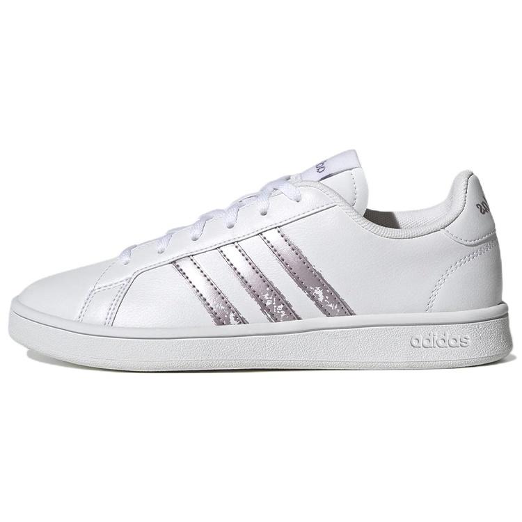 (WMNS) adidas Grand Court Base Beyond White Matte Purple Metallic Women s GW9247 EU 37⅓